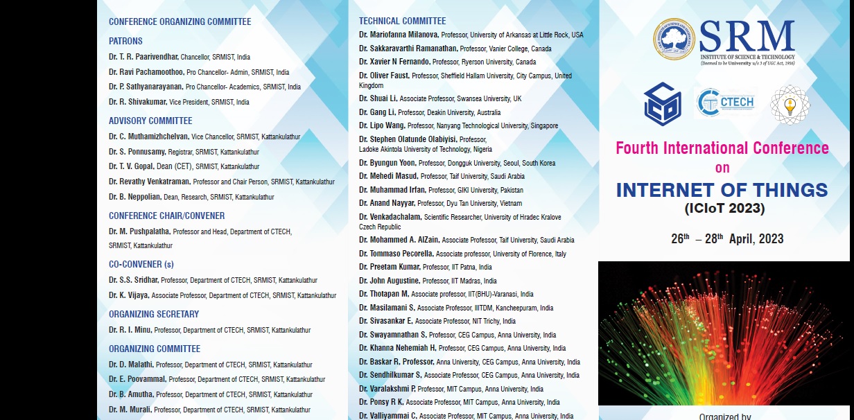 International Conference on INTERNET OF THINGS (ICIoT 2023)